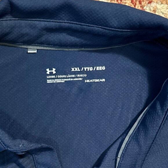 Used Under Armour Blue XXL Polo - Picture 4 of 5